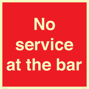 No service at the bar